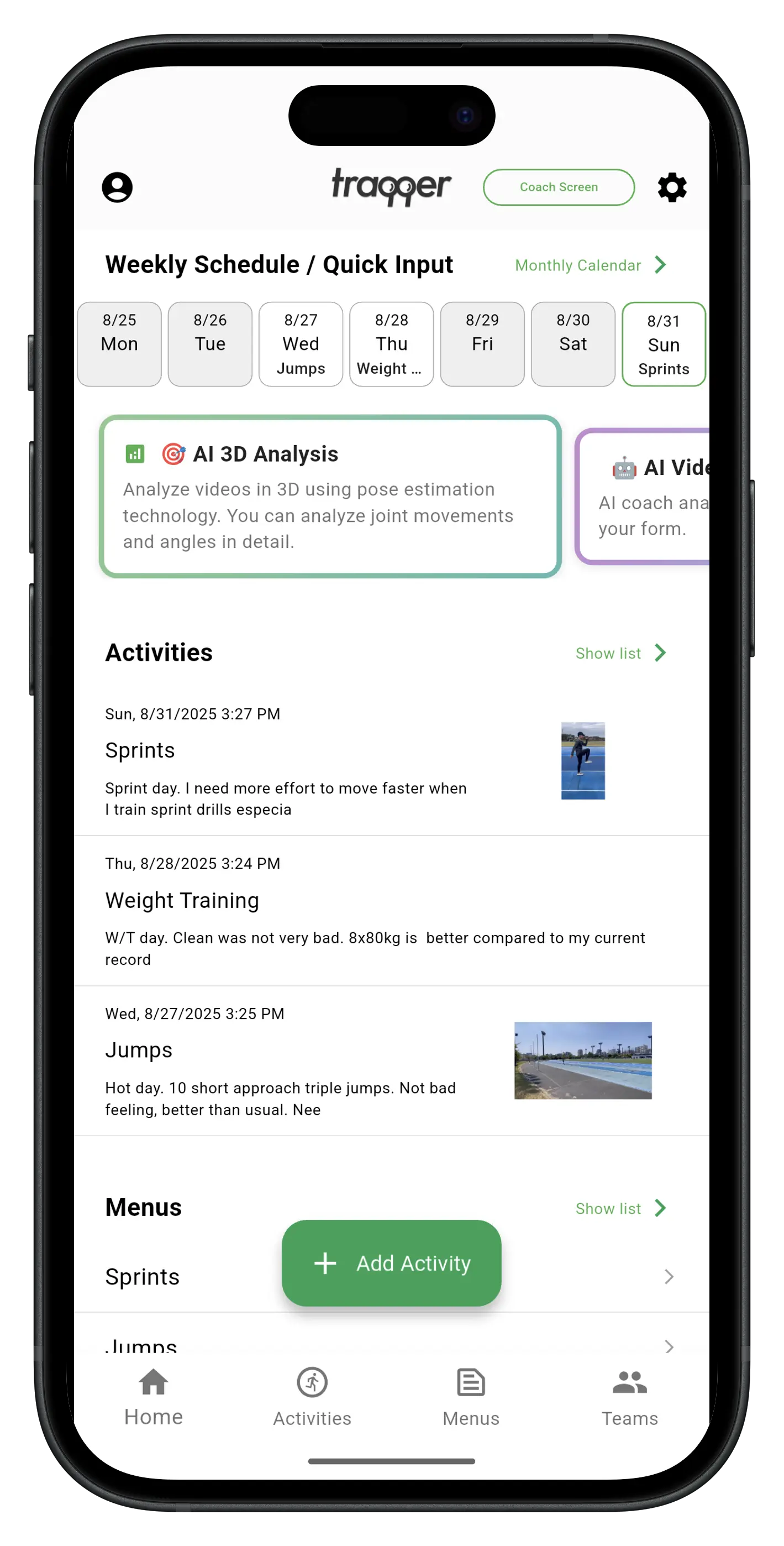 traqqer app screenshot